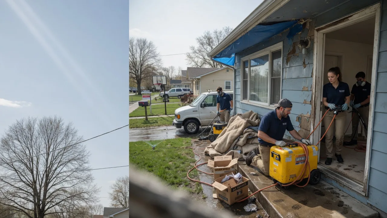 Basement Flood Cleanup in Martinsville, IL near me